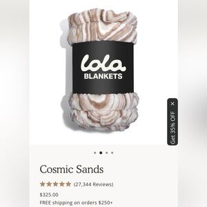 Brand New Lola Blanket Cosmic Sands Size Large
